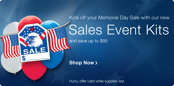 Kick off your Memorial Day Sale at your car dealership with our new Sales Event Kits!